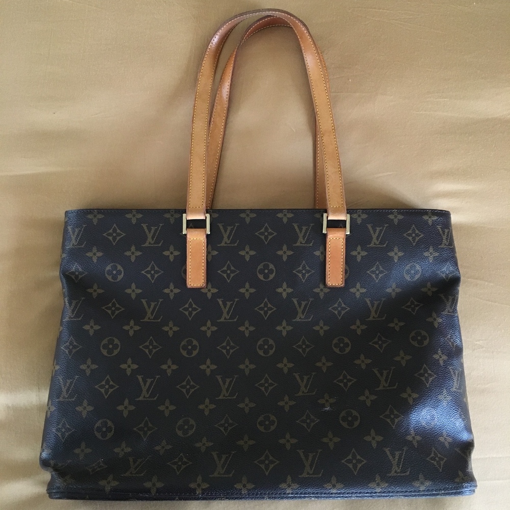Louis Vuitton Luco Monogram Brown Leather Tote